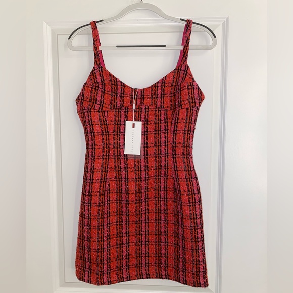 NWT Endless Rose Boucle Tweed Bustier Mini Dress - Picture 2 of 5